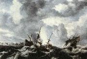 PEETERS, Bonaventura the Elder Storm on the Sea oil painting on canvas